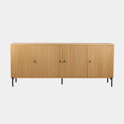 Zapvu Natural Slatted Wood Sideboard