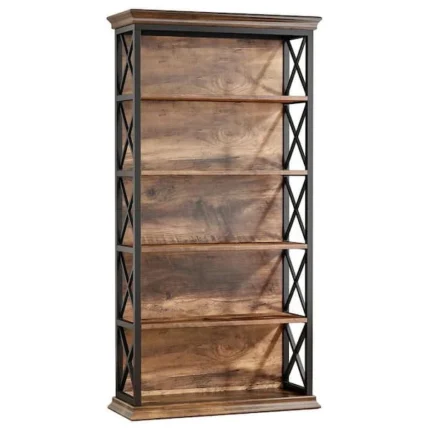 Zapvu Classic Elegance Bookshelf Timeless Wooden Design