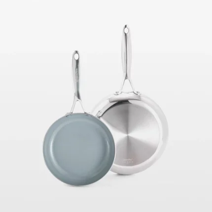 Zapvu GreenPan ™ Valencia Pro Stainless Steel  8" and 10" Fry Pan Set